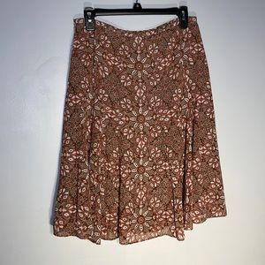 Loft chiffon print skirt